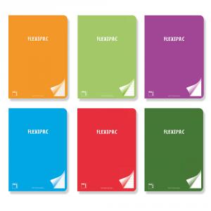 Cuaderno A5 liso 48 hojas Flexipac