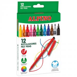 Rotulador Alpino 12 colores