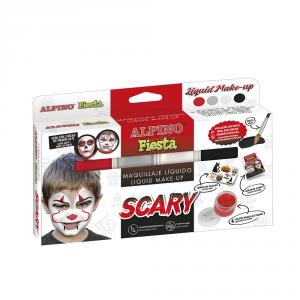 Maquillaje líquido Scary 4 colores con pincel Festival Alpino