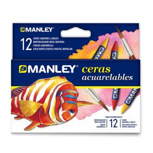 Cera Manley acuarelable 12 colores