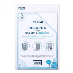 Recambio bloc Ingeniox A4 cuadrícula 5x5 50hj 100gr