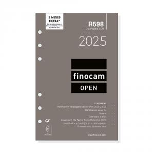 Recambio agenda R598 anual 2025 500 día página 117x181mm