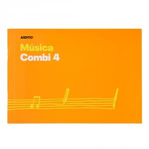 Cuaderno de música Additio Combi 4 pentagramas