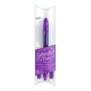 Pluma Splendid pen morado con 3 cartuchos