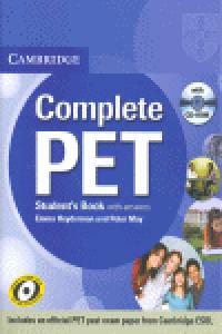 Complete PET Student s Book with answers with CD-ROM