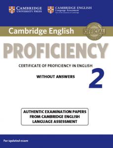 Cambridge English Proficiency 2 Student s Book without Answers