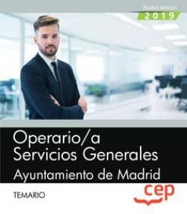 Operario/a Servicios Generales. Ayuntamiento de Madrid. Temario