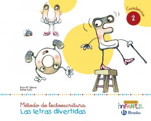 Las letras divertidas Pauta Cuaderno 2·Infantil.1er Curso·3 años Educación Infantil