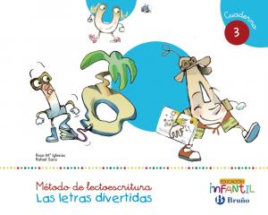 Las letras divertidas Pauta Cuaderno 3·Infantil.2ºCurso·4 años Educación Infantil