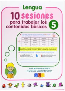 10 Sesiones para trabajar los contenidos básicos. Cuaderno 5 EP. GEU